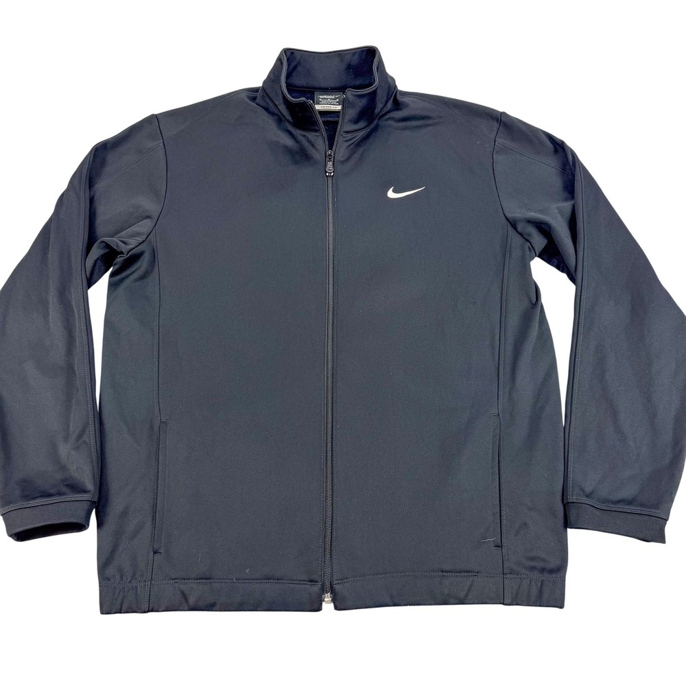 Nike Golf Therma FIT Jacket Mens Medium Black Full Zip Softshell 417718-010